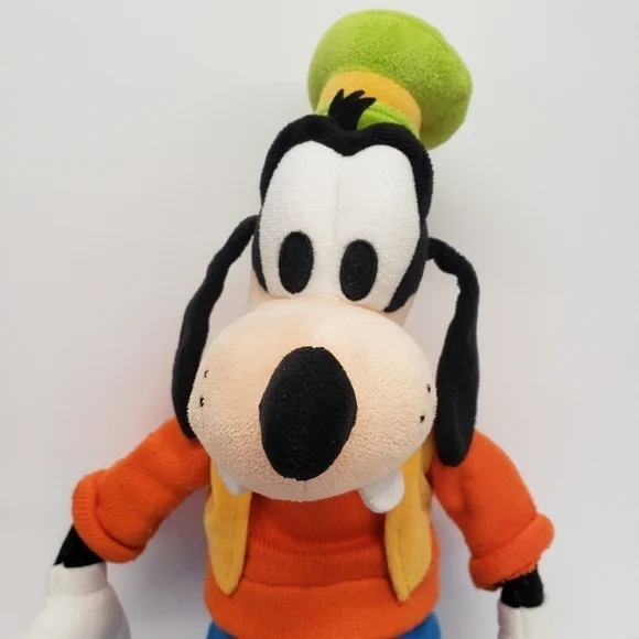 Disney Store 24" Goofy Dog Orange Sweater Blue Pants Plush - Picture 3 of 4